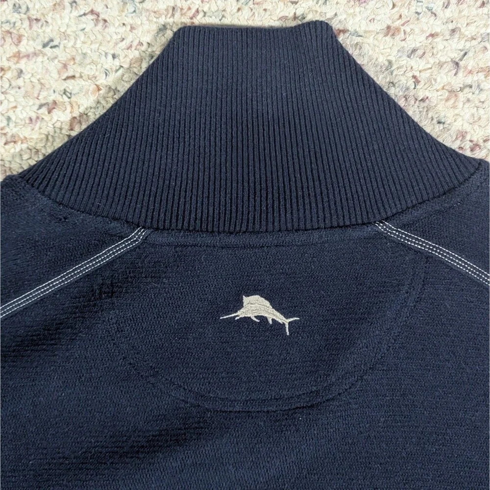 Tommy Bahama Football Sweatshirt Dallas Cowboys Mens 3XL Mock V-Neck NFL Sweater